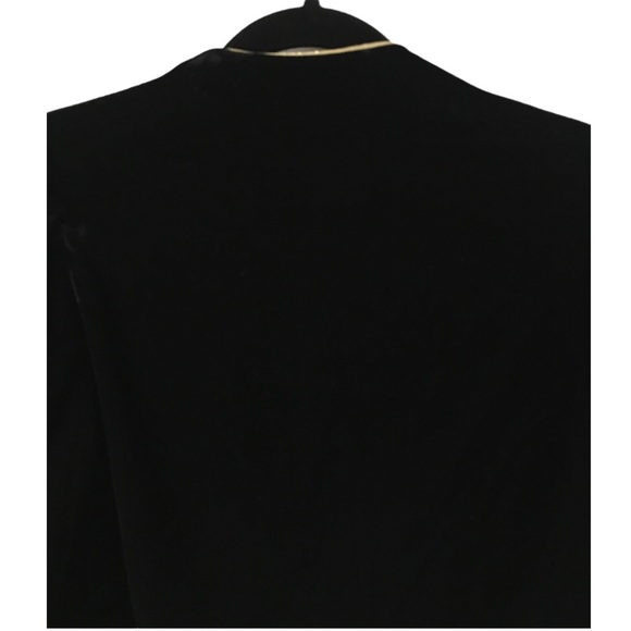 Eugene Alexander Vintage 80s Floral Embellished Velvet Blazer Jacket(Fits 4/6) - Picture 12 of 13